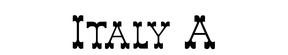 Italy A Yazı tipi ücretsiz indir